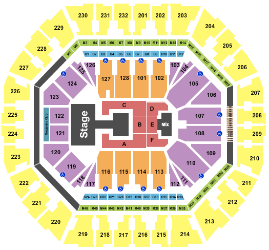 Oakland Arena aespa Seating Chart